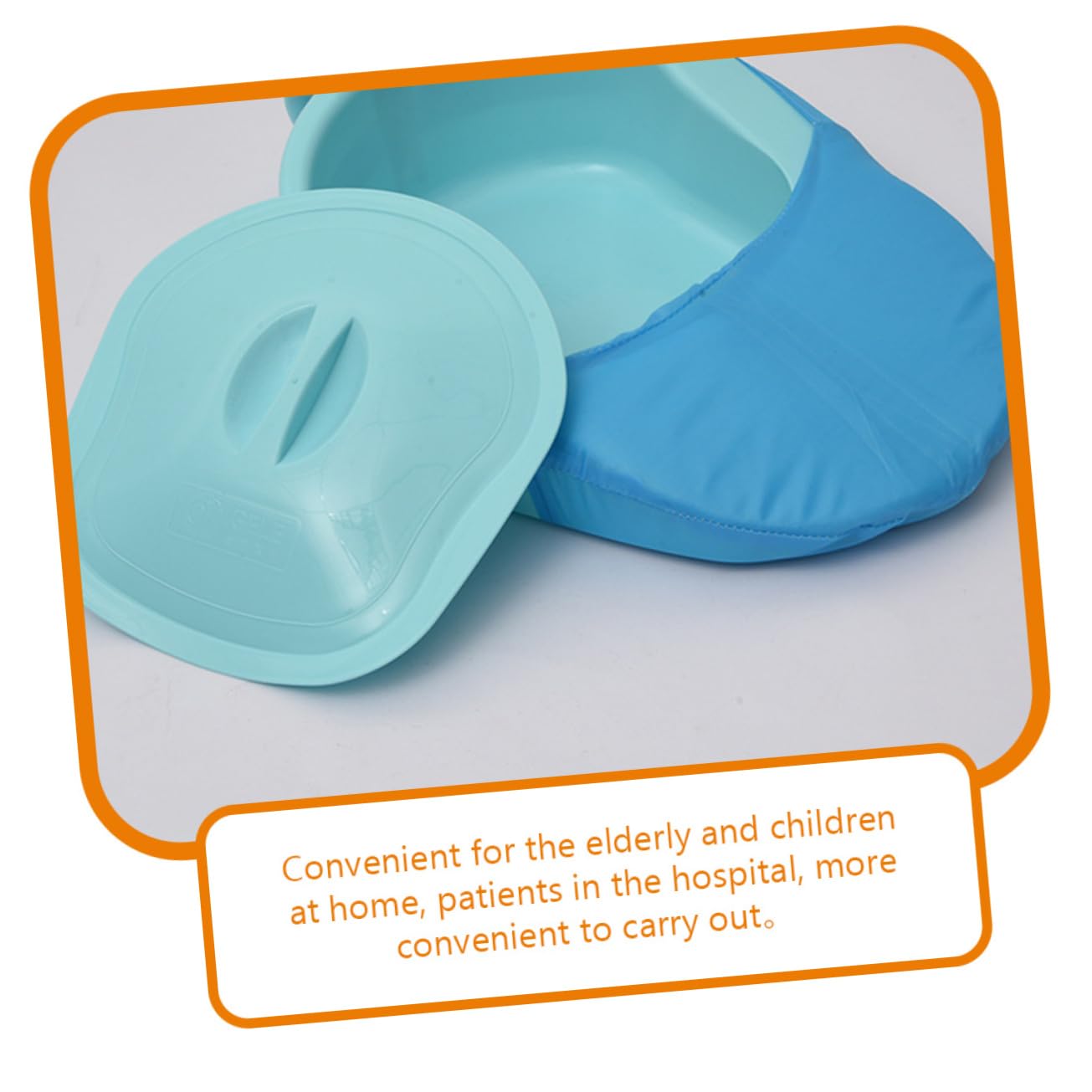 FRCOLOR Bedpan Urinals Plastic Elderly Bedpan Home for Easy Urination Comfortable for Elderly and Children