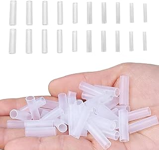 接ぎ木スリーブチューブ - 50個 シリコン 補修 テープ 園芸 用 - 植物接木チューブ,果樹 庭木 花 つる植物 ガーデニング 苗木 育成 用