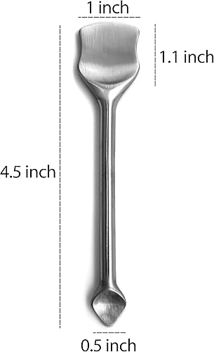 Miniatura 3 de Raspador de poros, pala limpiadora facial de acero inoxidable, palitos removedor de puntos negros de doble cabeza, herramienta para el cuidado de la