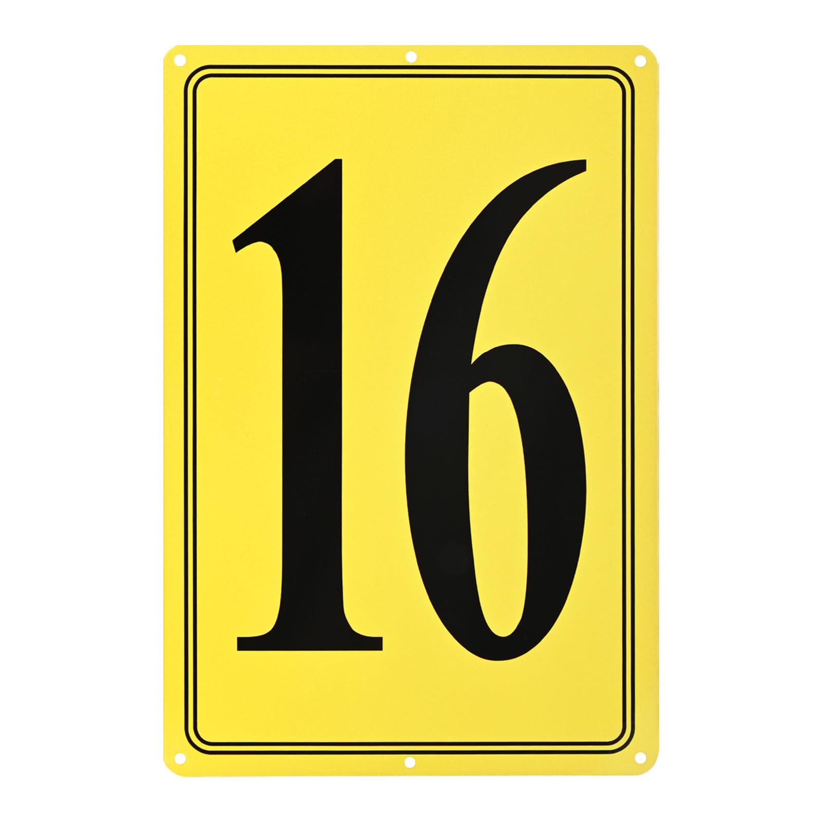 M METERXITY Aluminum Number Sign 16, 11.8 Inch House Numbers and Metal Letters, Parking Spot Letter Signs