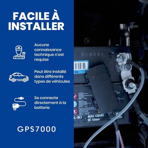 GPS7000-4G Localisateur GPS caché pour véhicules | 90 Jours Inclus | Installation Facile | Après 90 Jours, Vous Pouvez Vous abonner volontairement | Aucun Frais caché - 1