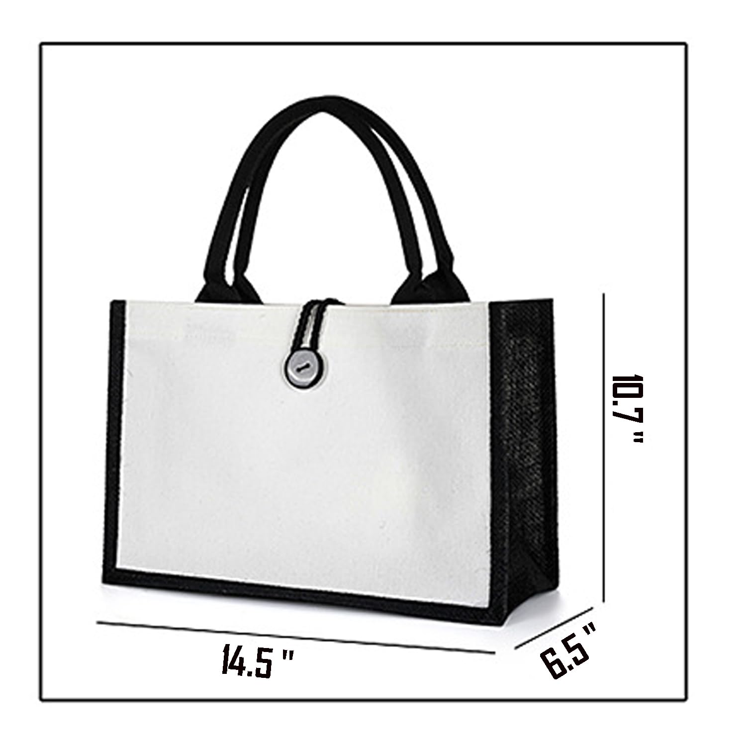 Bolsa de yute blanco