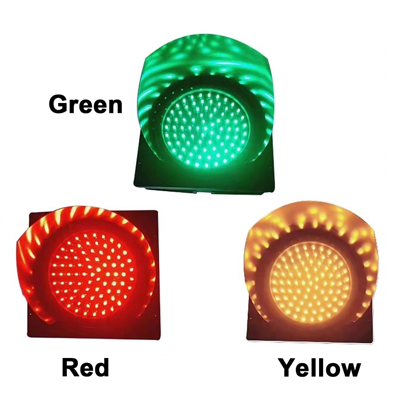 Rood/Groen Verkeerslichten, Borden, 200 mm/8 inch LED Verkeersstoplicht Indicatielampje, Industrieel Laadperronlicht, Buiten, Verkeerslichtcontroller/Sequencer (Color : Manual Control, Size : 12V
