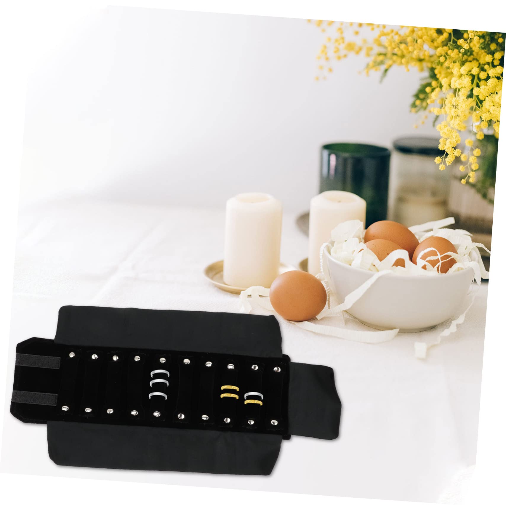 BEBEMOKO Travel Jewelry Bag Jewelry Storage Roll for Portable Organizer for Home Travel Women Compact Design for Easy Carrying and Display