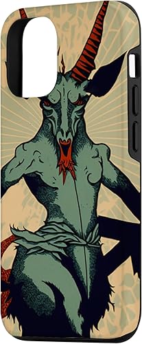 Miniatura 2 de iPhone 14 Evil Baphomet Goat Devil Demon God with Wings Muralism Art Case