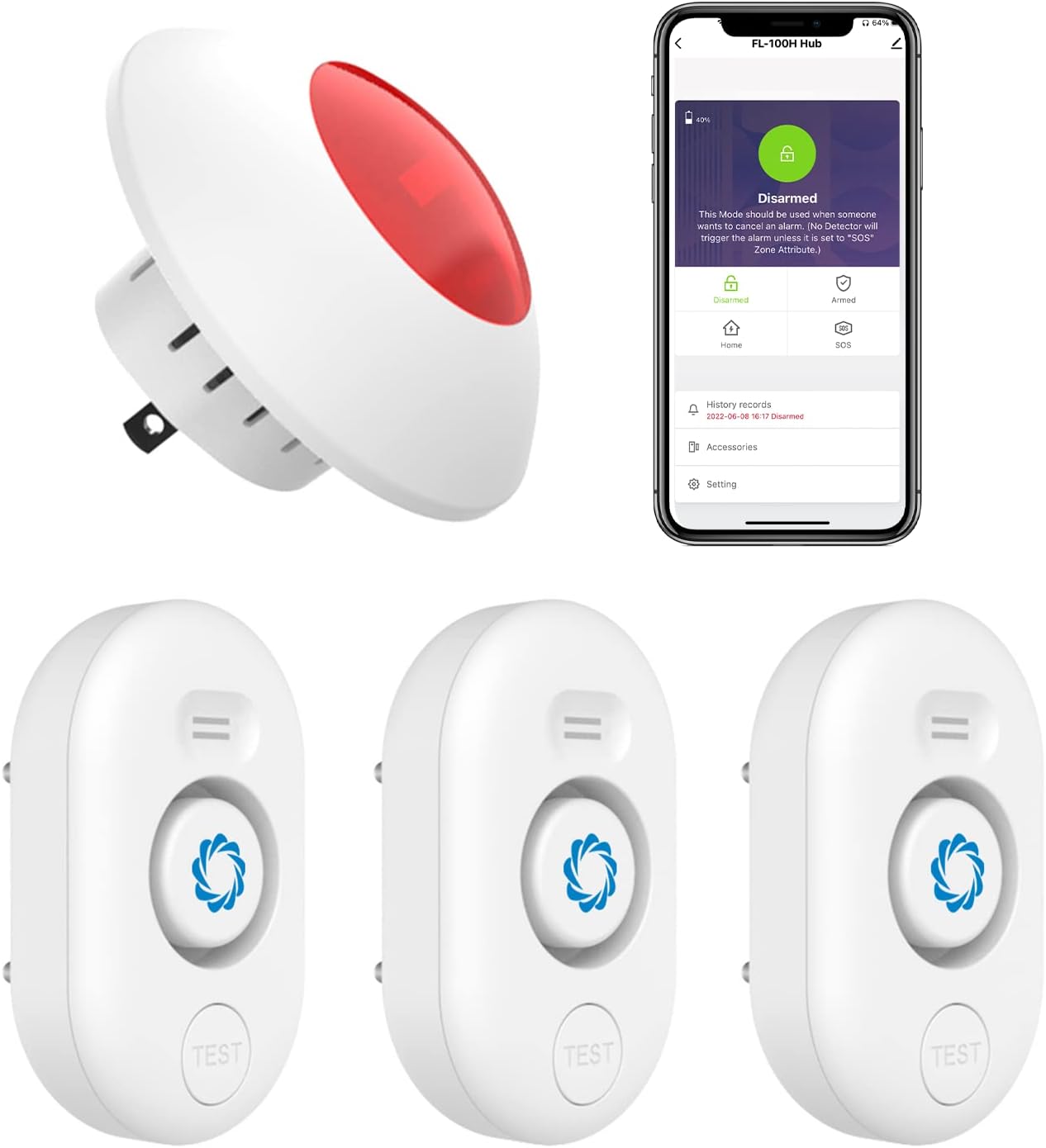 Airthereal Water Leak Detector 3-Pack with WiFi Gateway, Water Alarm Sensor with 0-120dB 4-Level Adjustable Alarm, Leak and Drip Alert with App Alerts for Home, Basement (Not Support 5G WiFi) Airthereal Water Leak Detector 3-Pack with WiFi Gateway, Water Alarm Sensor with 0-120dB 4-Level Adjustable Alarm, Leak and Drip Alert with App Alerts for Home, Basement (Not Support 5G WiFi)