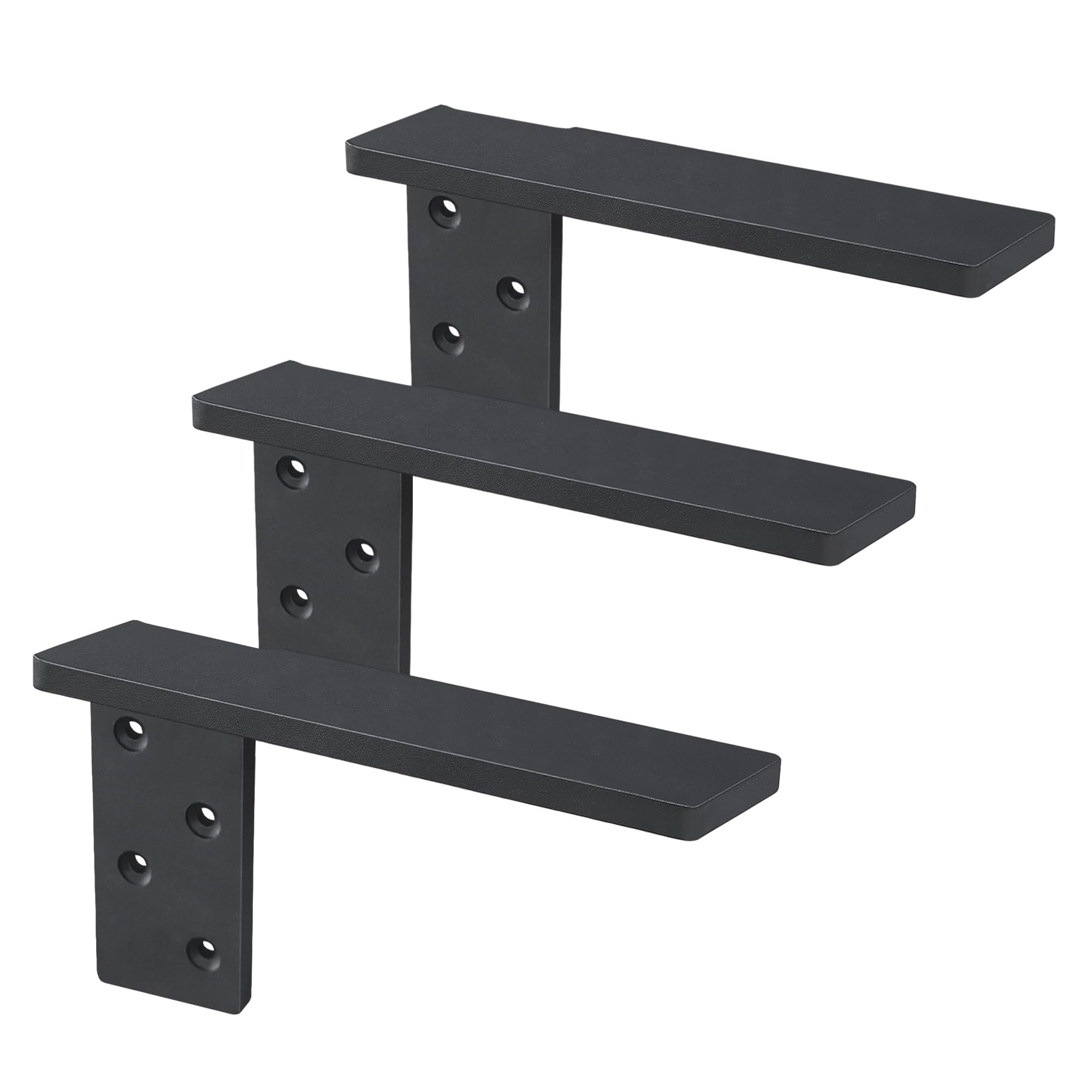Photo 1 of Free Hanging Side Wall Floating Shelf Bracket 3 Pack 12 Inch Heavy Duty Countertop Support Bracket for Breakfast Bars Cabinet Granite Countertops with No Knee Wall or Pony Wall