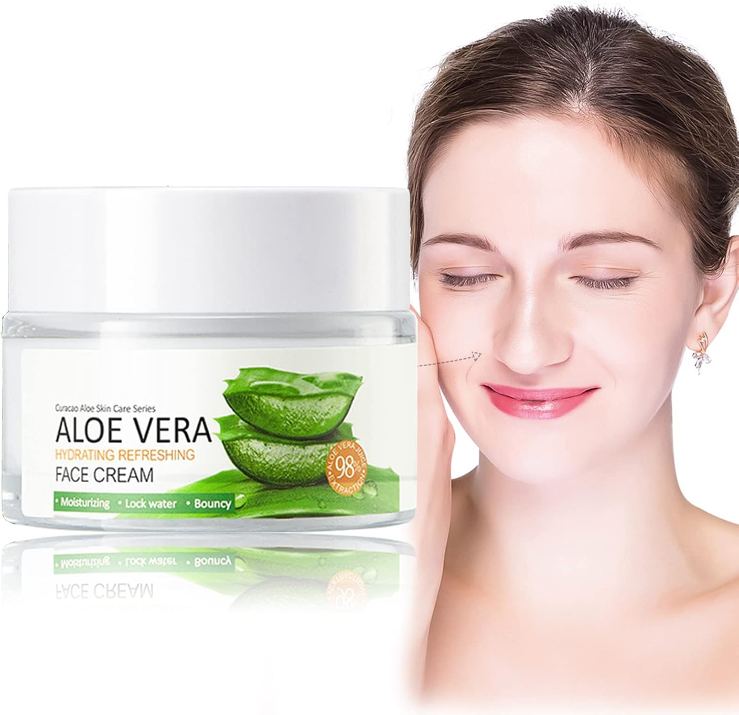 Cera Vera Gel Face Cream,Face Moisturizer For Aloe Vera Hydrating Face Moisturiser