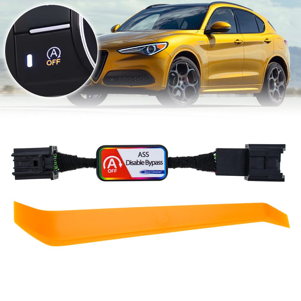 Auto Start Stop Eliminator for Alfa Romeo Giulia & 2016-2024 Alfa Romeo Stelvio 2017-2024 Auto Stop Eliminator-Disable Start Stop Engine Off A-Off Cancel-Plug and Play Error Free
