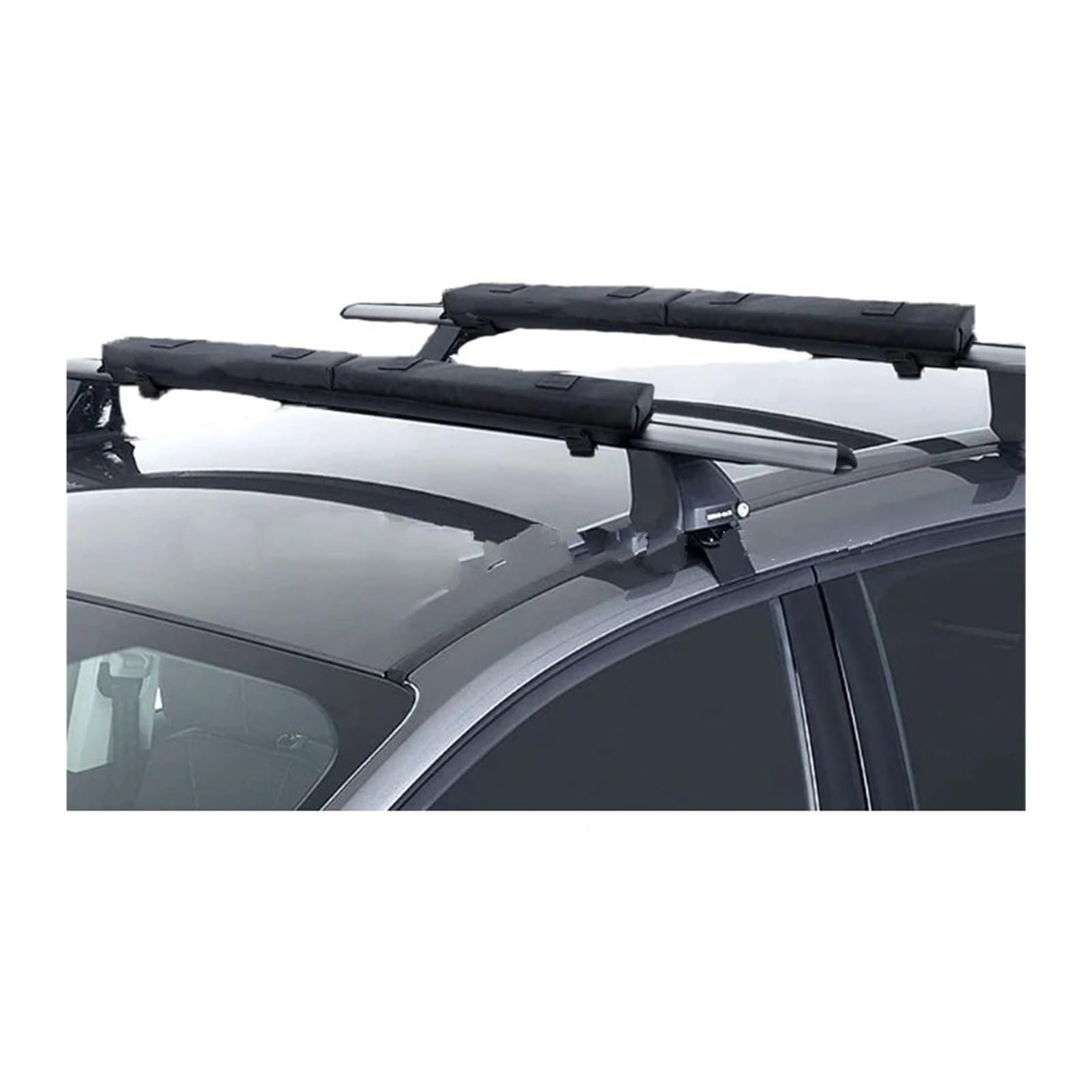 Autodachträger Universal Auto Weiche Dachträger Pads Gepäckträger Dach Querträger Pads Für Kajak Surfbrett SUP Kanu Gepäckträger Kissen-Schwarz Schienen