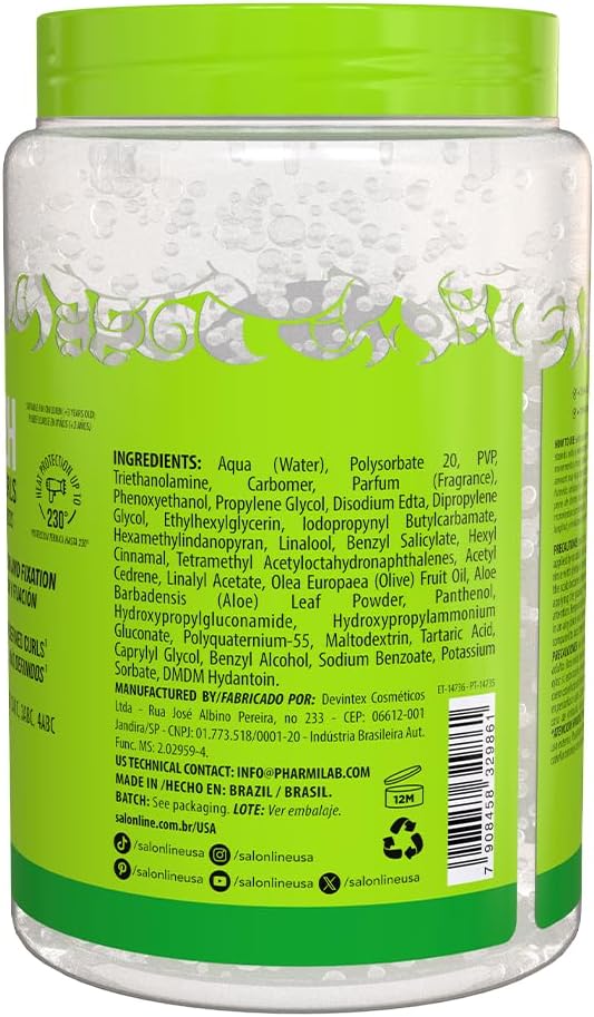 Salon Line, Gelatina Capilar, ToDeCacho, Super Definição, Vegano - Cabelos Ondulados, Cacheados e Crespos, 1 Kg