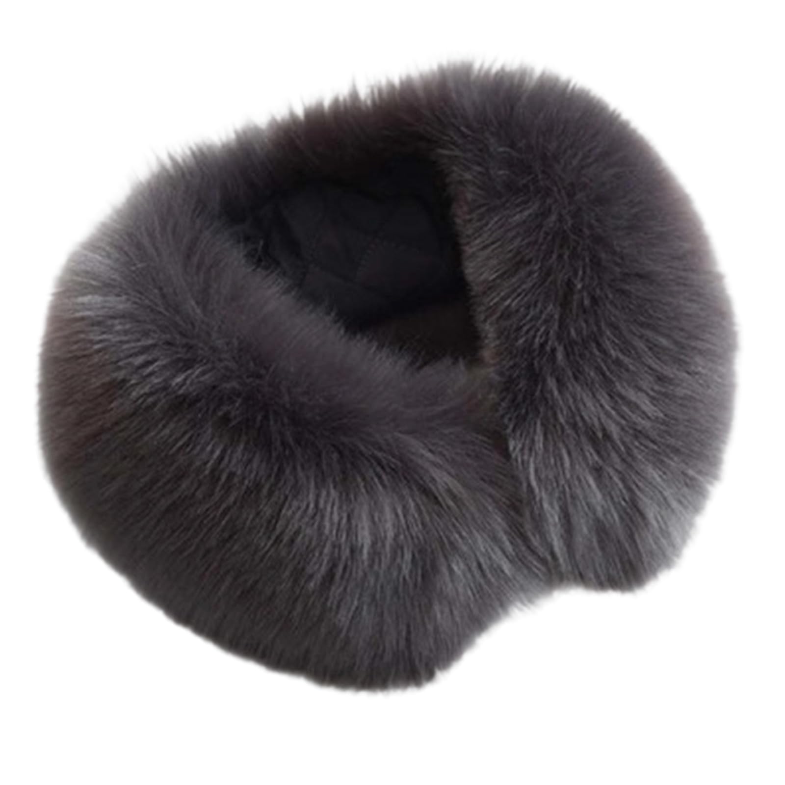 MICFENY Winter Warmth Artificial Furs Scarf Lightweight Friendly Neck Wrap Stylish Winter Neck Warmer For Outdoor Activities