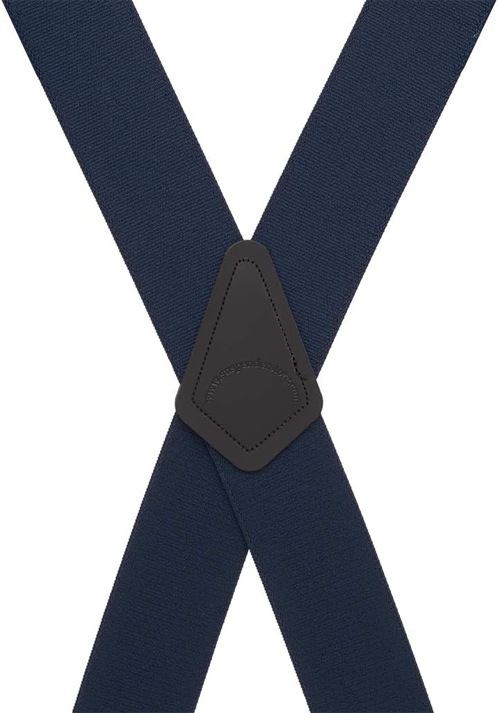 Suspender Store 2-Inch Wide Low-Stretch Logger Suspenders - Sturdy Pin Clip - 5 Colors & 4 Sizes Including Big & Tall