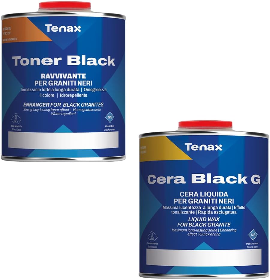 Tenax Uni-Black Step 1 & 2 - TonerBlack and Cera Black G - Complete System