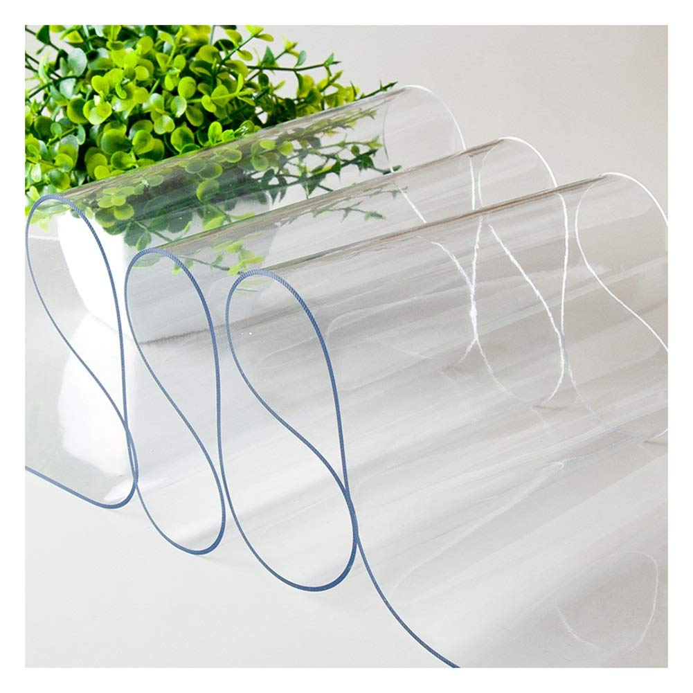 Generisch Transparenter Vinyl-Streifenvorhang-Satz, 2 mm Dicker PVC-Industrie-Stretchvorhang mit Edelstahlschiene für Reinräume und Treppenhäuser – 5-teilig (0,75 x 2 m)