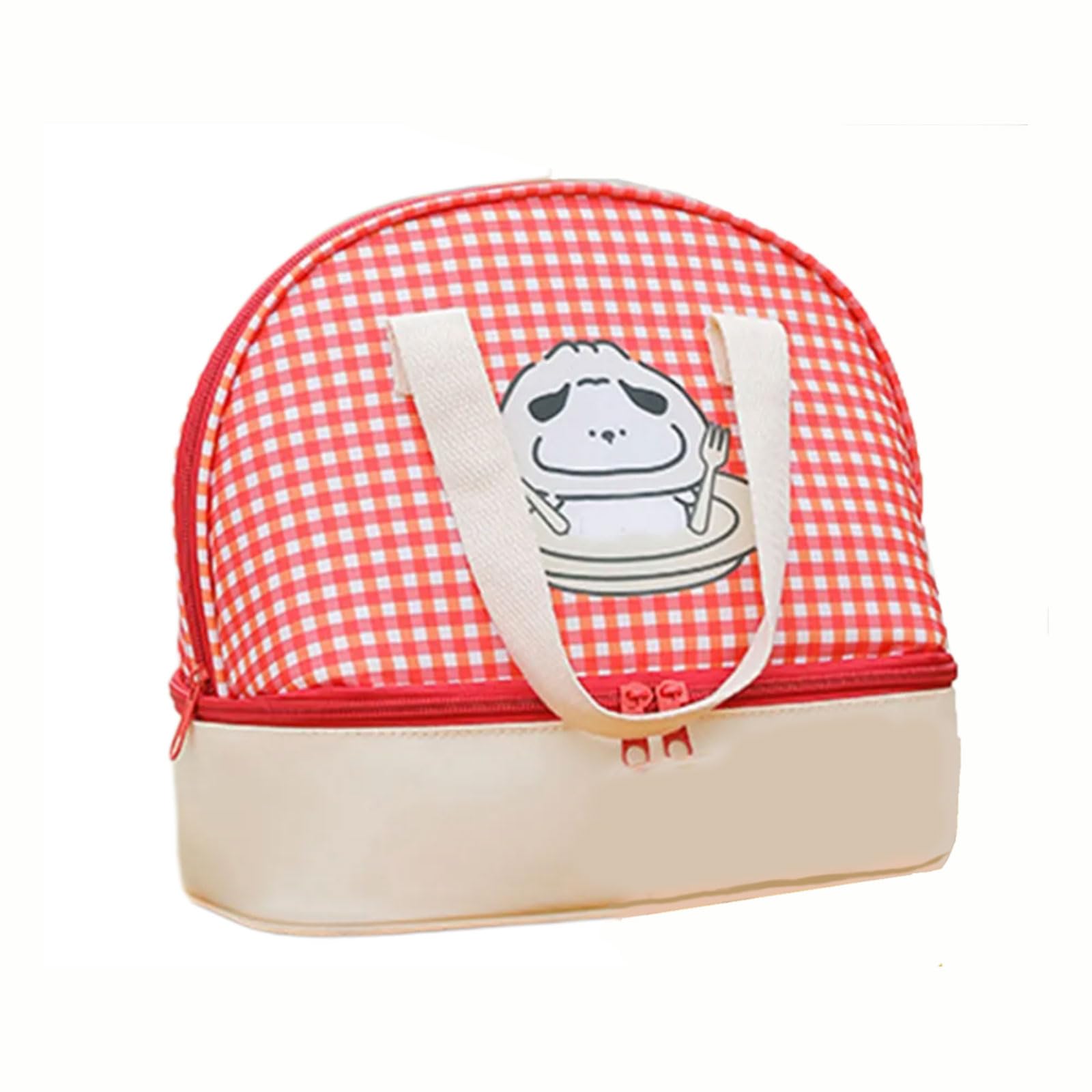 Xjdzineq Lunch Bag with 2 Main Compartments Coolers Cartoon Cats Thermal Insulated Picnics Box Lovely Box