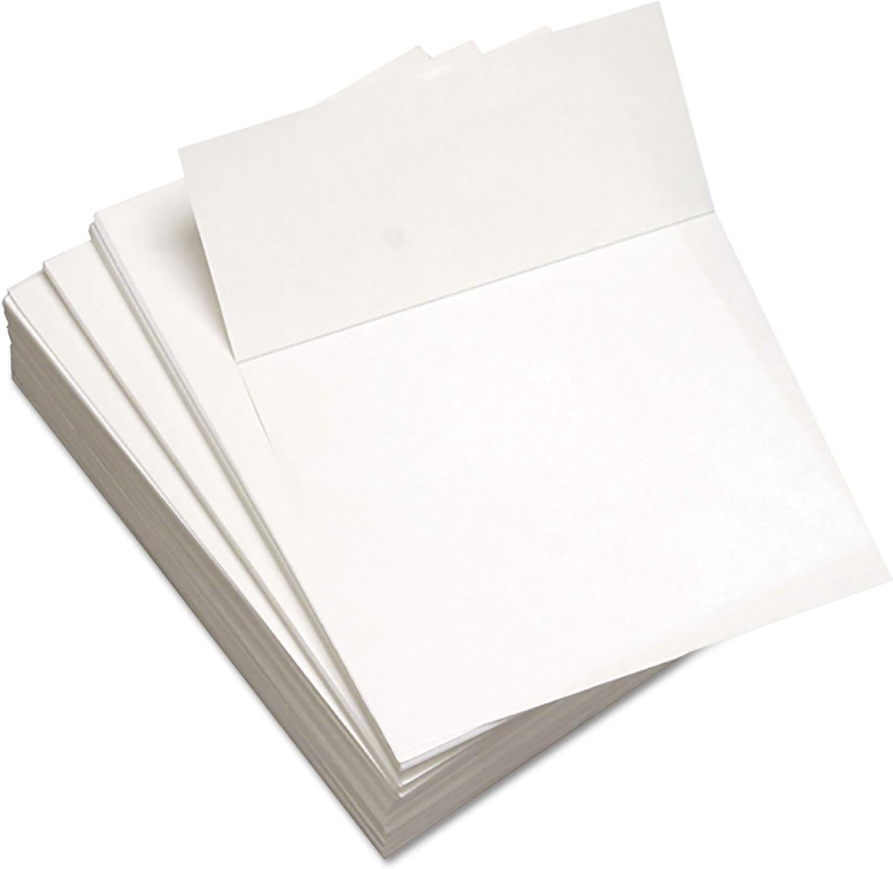 Lettermark Custom Cut-Sheet Copy Paper, 92 Bright, Micro-Perforated 3.66" from Bottom, 20 lb Bond Weight, 8.5 x 11, White, 500/Ream