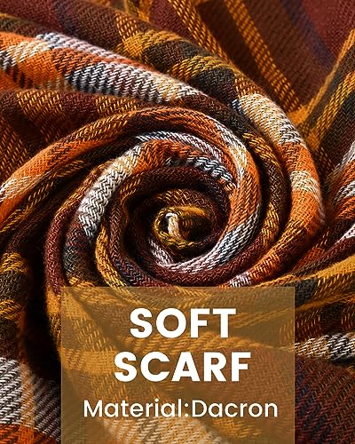 DOFOWORK Scarfs for Women - Scarves for Women Winter Warm, 55" x 55", Large Soft Blanket Scarf Women Scarf Wrap Shawl4