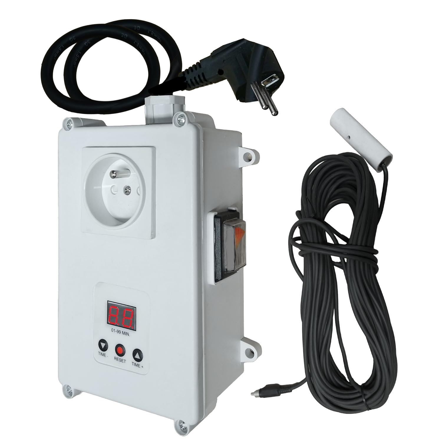SCHWIMMERSCHALTER PUMPENSTEUERUNG LEVEL-SENSOR-CONTROL 1 mit 15M SENSOR-KABEL, PEGELSCHALTER schützt präzise und zuverlässig Keller vor Überschwemmungen
