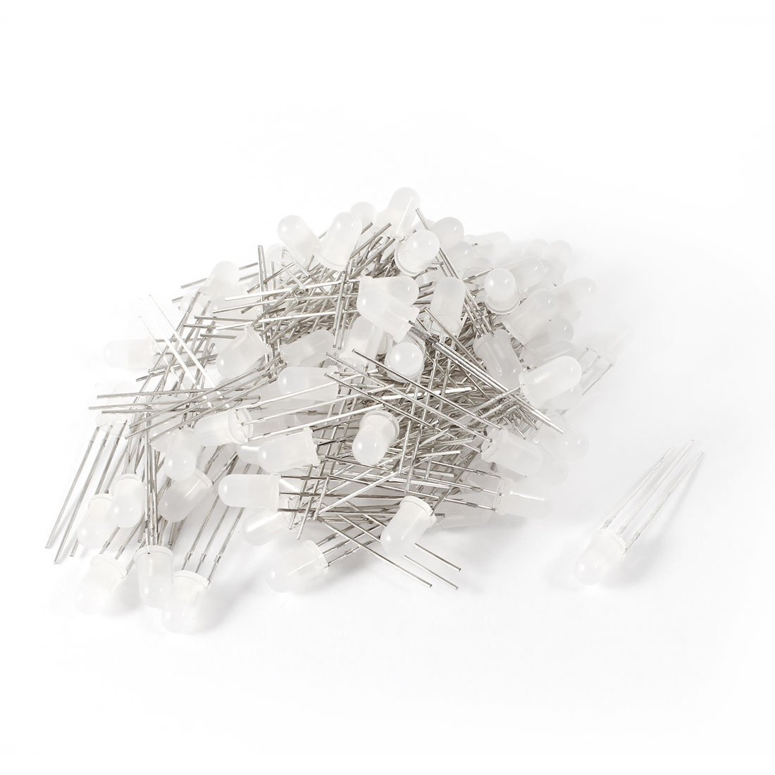100 PCS Diodi 5mm Testa Tonda Catodo Comune Bi-Colore Rosso Verde Diodi Emettitori di Luce Diodi Schottky HA Condotto LA Lampadina