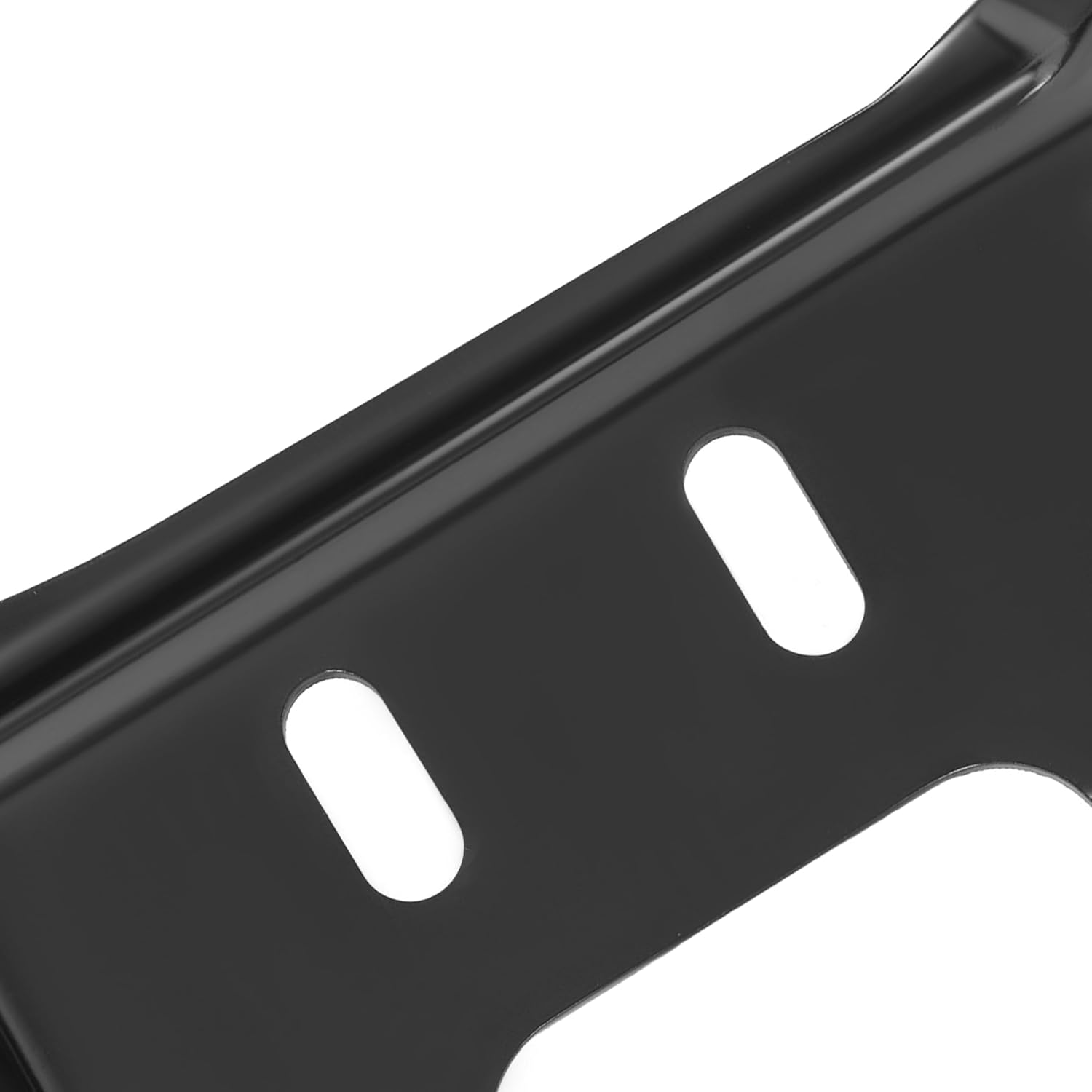 HECASA Front Right Bumper Bracket Compatible with 2008-2010 Ford F250 F350 F450 F550 Super Duty Mounting Plate Black Steel Replacement for 8C3Z17B984A FO1067173