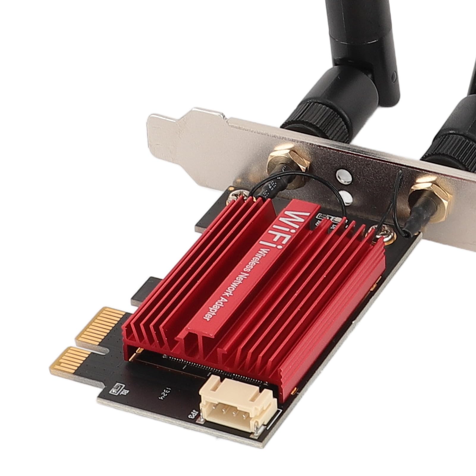 Scheda WiFi 5400Mbps PCIe per PC, Scheda di Rete Wireless con 8DB Doppia Antenna, Supporto per per