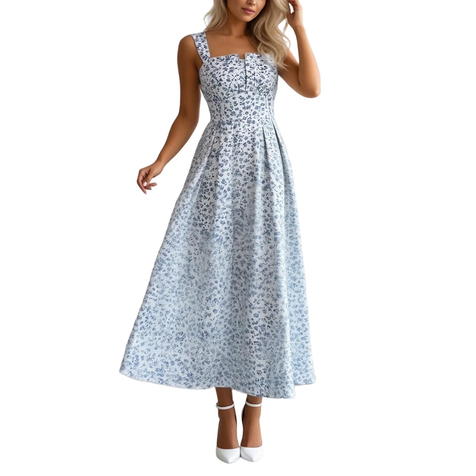 Robe longue fleurie fluide pour rester fraîche en été - 5