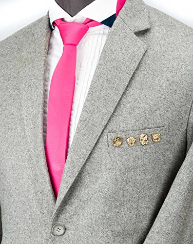 Knighthood Lapel Pin Brooch Set of Lion and Jaguar Lapel Pin Badge3