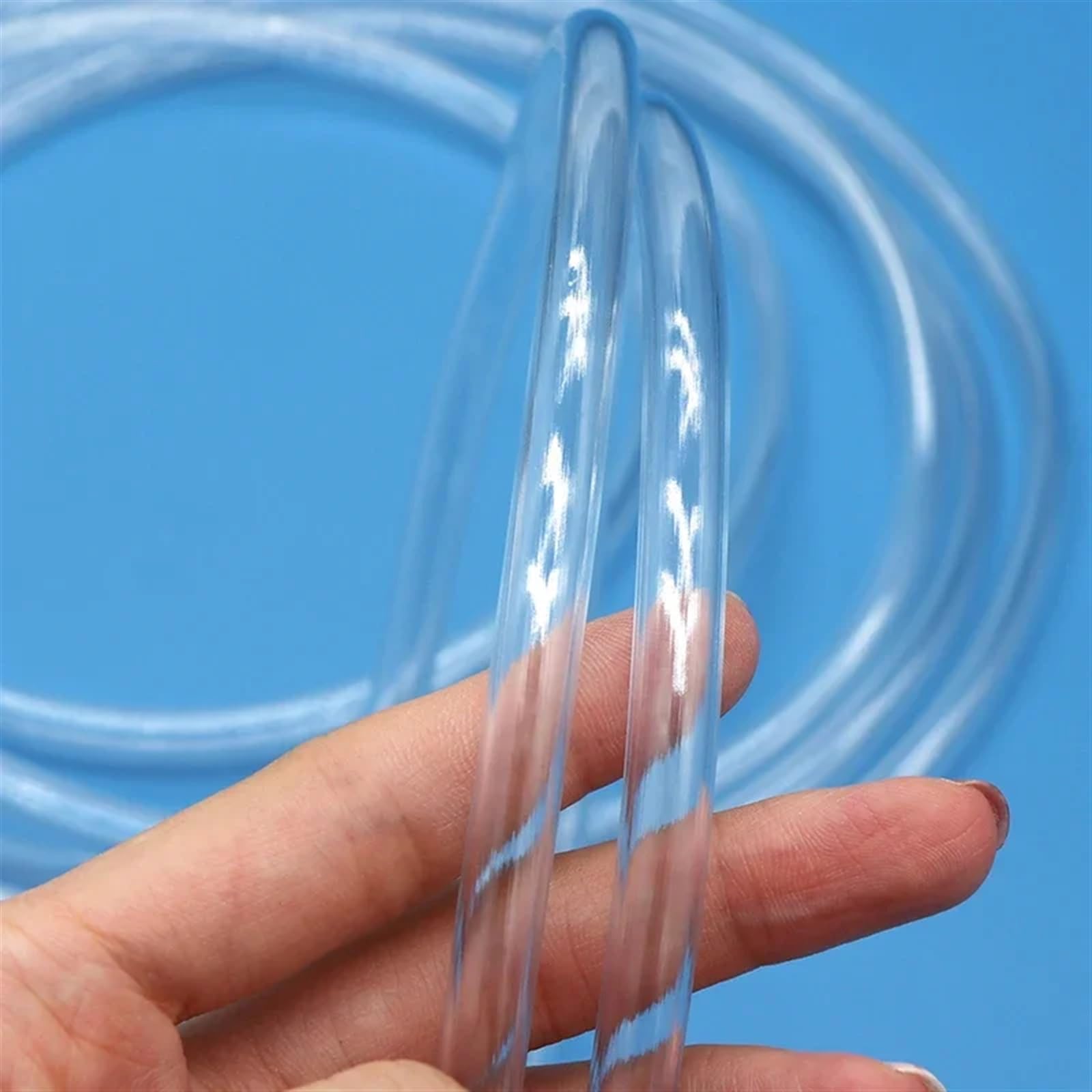Pvc Schlauch 1/2/3/5/8 m transparente PVC-Rohr-Kunststoffschläuche 2 3 4 5 6 8 10 12 14 16 18 20 25 mm klares Wasserpumpenrohr(8 Meters,ID 20mm x OD 22mm)