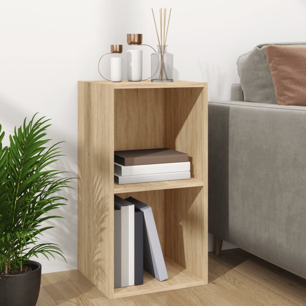 Mobili,Armadi e stoccaggio,Armadi e rack di archiviazione multimediali,Scatola di immagazzinaggio in vinile Rovere Sonoma 71x34x36 cm Legno ingegnerizzato