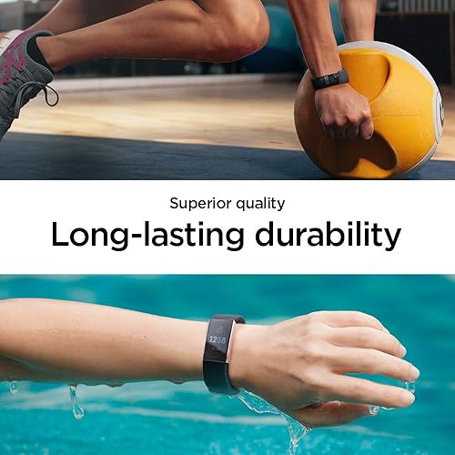 Miniatura 8 de Spigen Ajuste de silicona diseñado para Fitbit Charge 4 Band (2020)  Fitbit Charge 3 Band (2018) - Negro