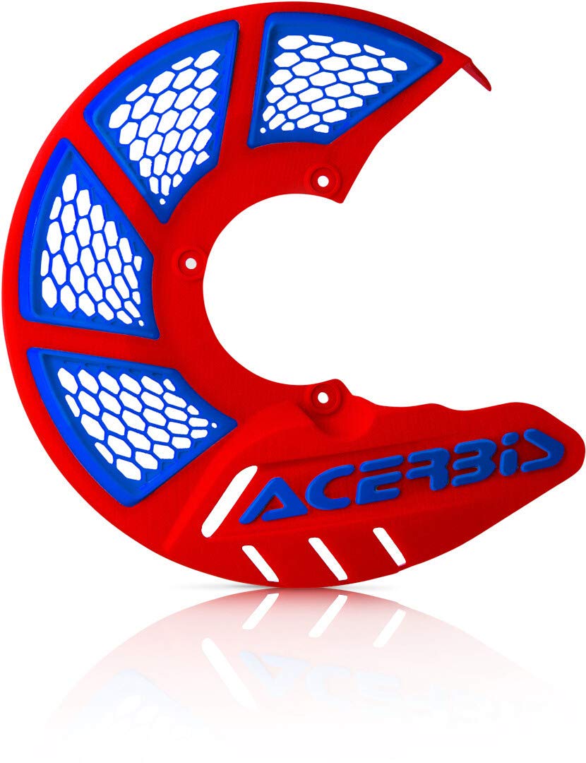 Acerbis 0021846.344 Copridisco Anteriore X-Brake Vented Blu, Rosso/Blu