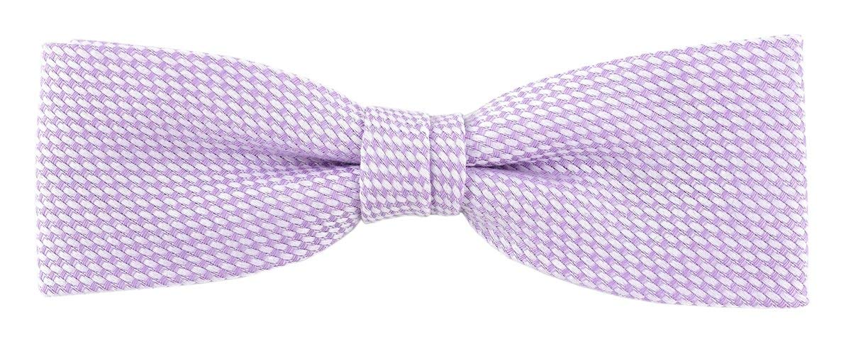 Tigertie Men's Lilac Plain Bow Tie - Purple - One Size