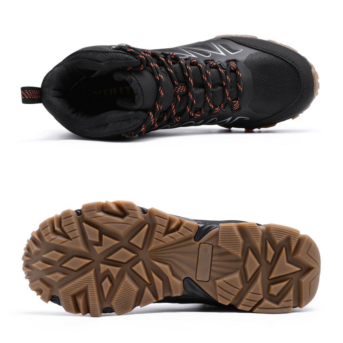 YOUTHUP Herren Knöchelhohe Wanderschuhe Wasserdicht Trekkingschuhe | Leicht Rutschfest Abriebfest Hiking Boots Atmungsaktiv Mesh Outdoorschuhe Casual Wanderstiefel, Modisch & Dynamisch
