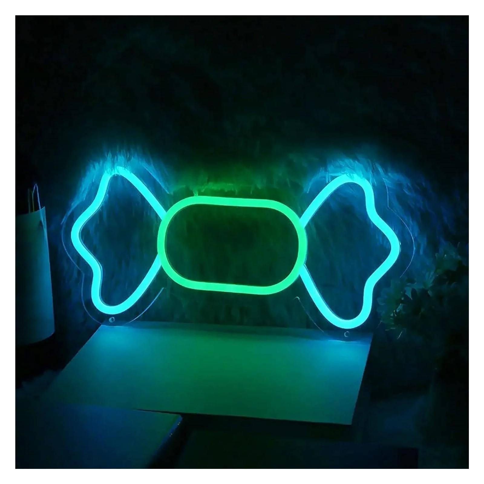 Luci al neon Per insegna al per neon per alimentazione per USB dimmerabile 13cm×25cm