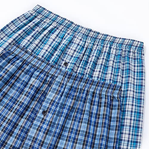 JupiterSecret Men's Underwear Woven Boxers for Men Pack Cotton Boxer Shorts Elastic Waistband4