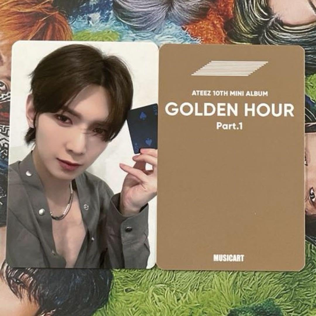 Amazon.co.jp: ヨサン ATEEZ GOLDEN HOUR MUSIC ART購入特典トレカ 