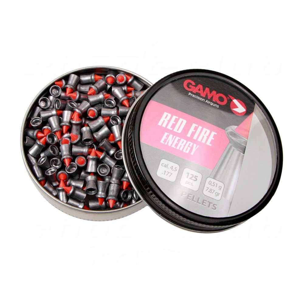 Gamo Balines de plomo Calibre 4.5 mm 125 Perdigones Alta precisión