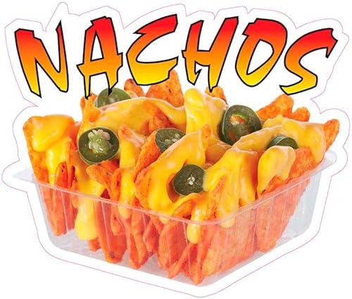 Miniatura 1 de Nachoes Concession - Adhesivo de vinilo troquelado para restaurante y camión de comida de 8 pulgadas