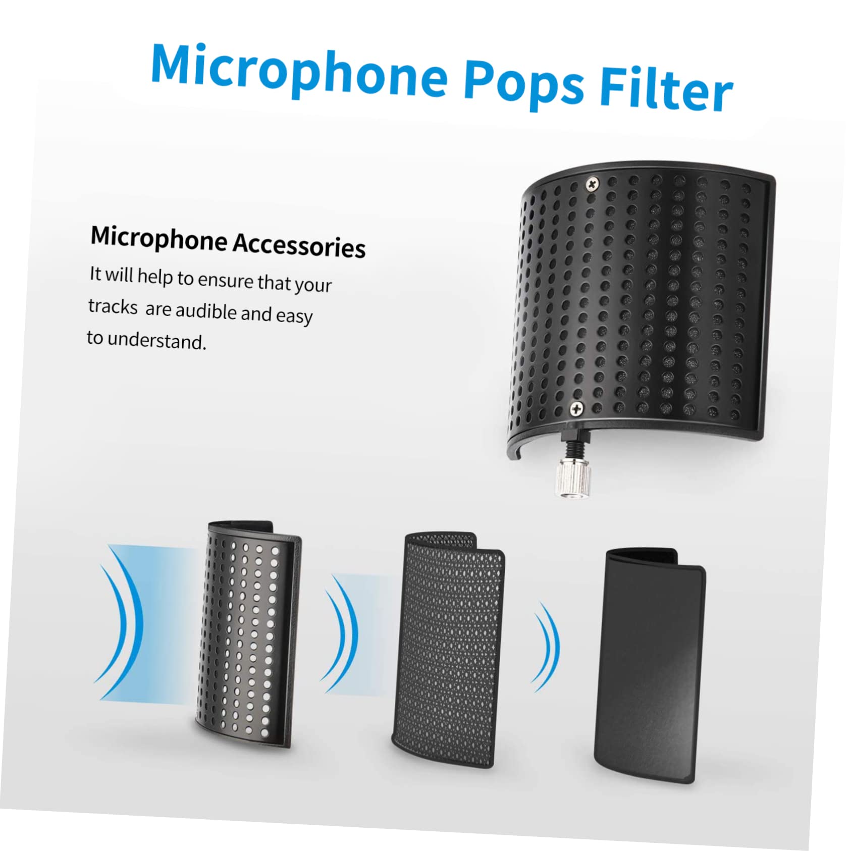 Generic 3stücke Mikrofon Windschutz U-förmiger Popschutz Für Klare Klangaufnahme Langlebige Mikrofonabdeckung Für Professionelle Aufnahmen Installieren Für Studio Und Heimgebrauch