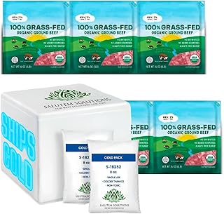 Salutem Vita - Organic Grass Fed 93% Ground Beef - Pack of 6