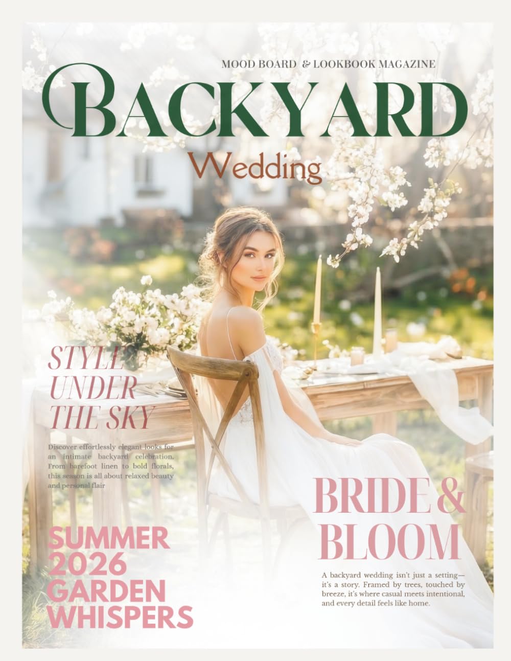 The Bride’s Dream Backyard Summer Wedding Magazine: The Ultimate Outdoor Bridal Inspiration Lookbook Featuring Rustic Decor, Whimsical Gowns, and DIY ... With (The Perfect Day Wedding Collection)