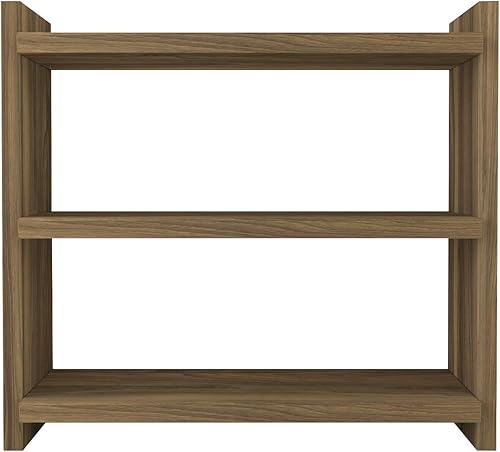 Miniatura 7 de DORPEK LEMA - Estante multiusos de nogal de 3 niveles, estante de cocina abierto, estantes de armario para cocina, despensa, oficina, encimera y