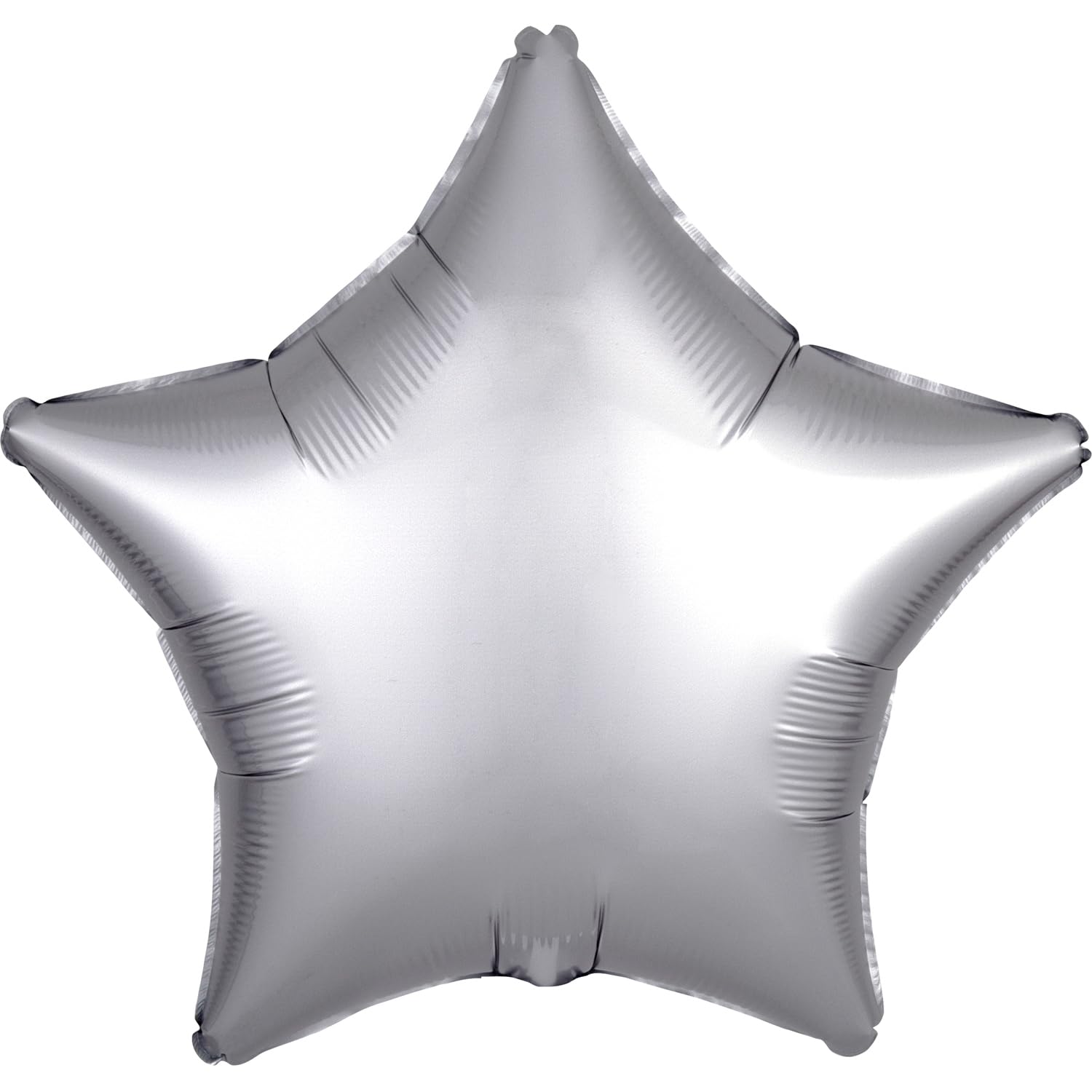 amscan 9914127 Silk Lustre Silver Star PKG