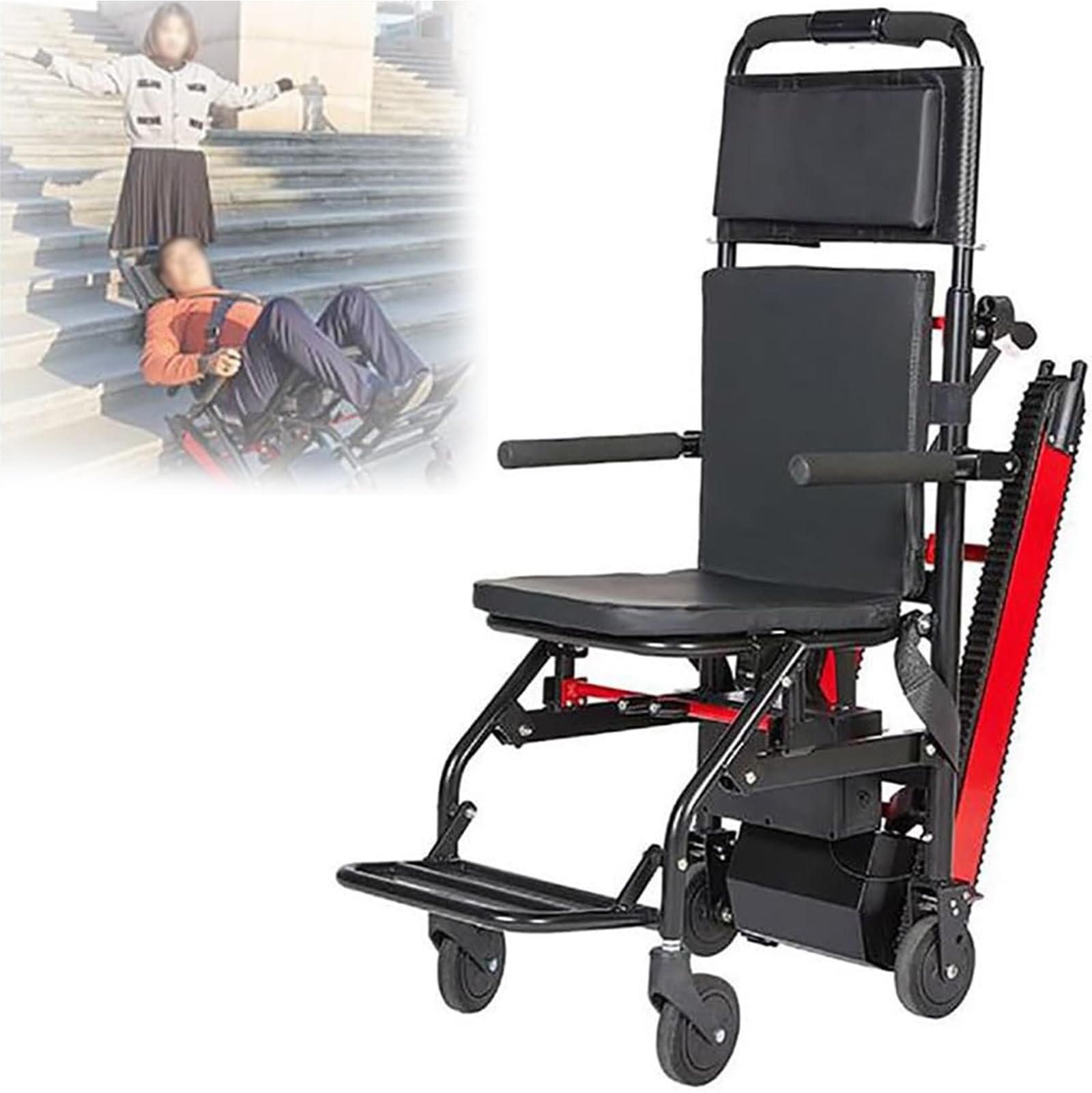 Montascale Elettrici Assistenza alla Deambulazione Saliscale su Sedia A Rotelle può Salire E Scendere per Le Scale per Anziani Disabili Montascale Cingolato