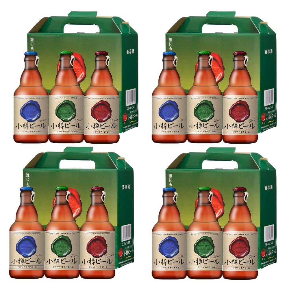 Amazon.co.jp: ギフト 小樽ビール 地ビール飲み比べ 3本セット×4箱