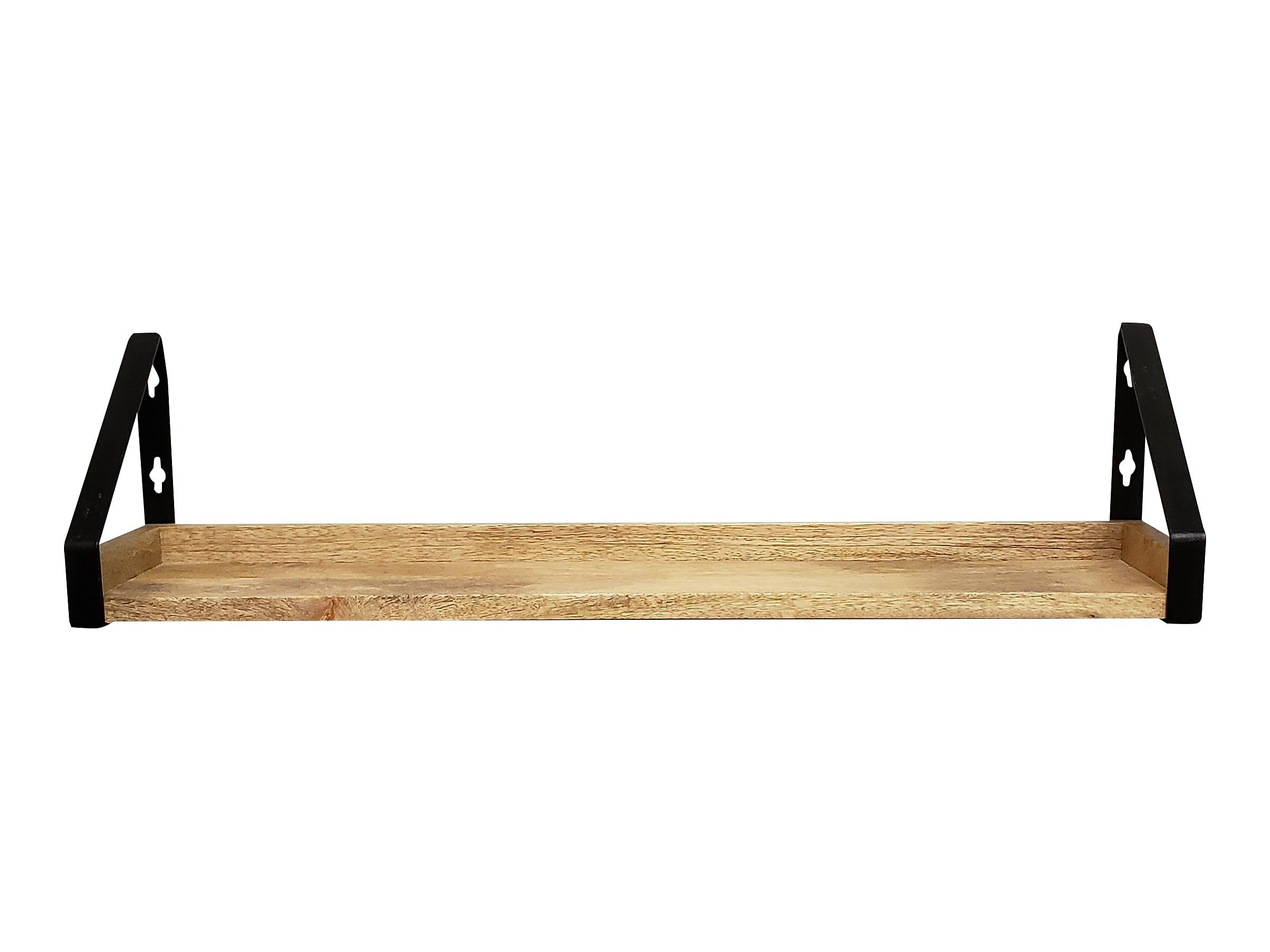 Shelving Wood Mounted Ledge, 24-inch, Walnut (9602108E)