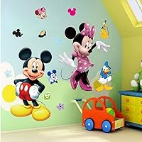 Vista 2 de Mouse Wall Decal Kids Room Sticker Cartoon Mural Decor Home