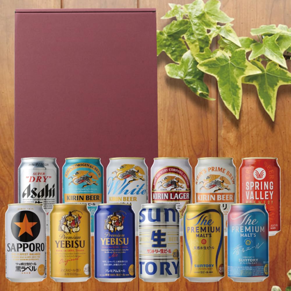 Amazon.co.jp: 【ギフト】国産ビール 飲み比べ 350ml 12缶 ギフト