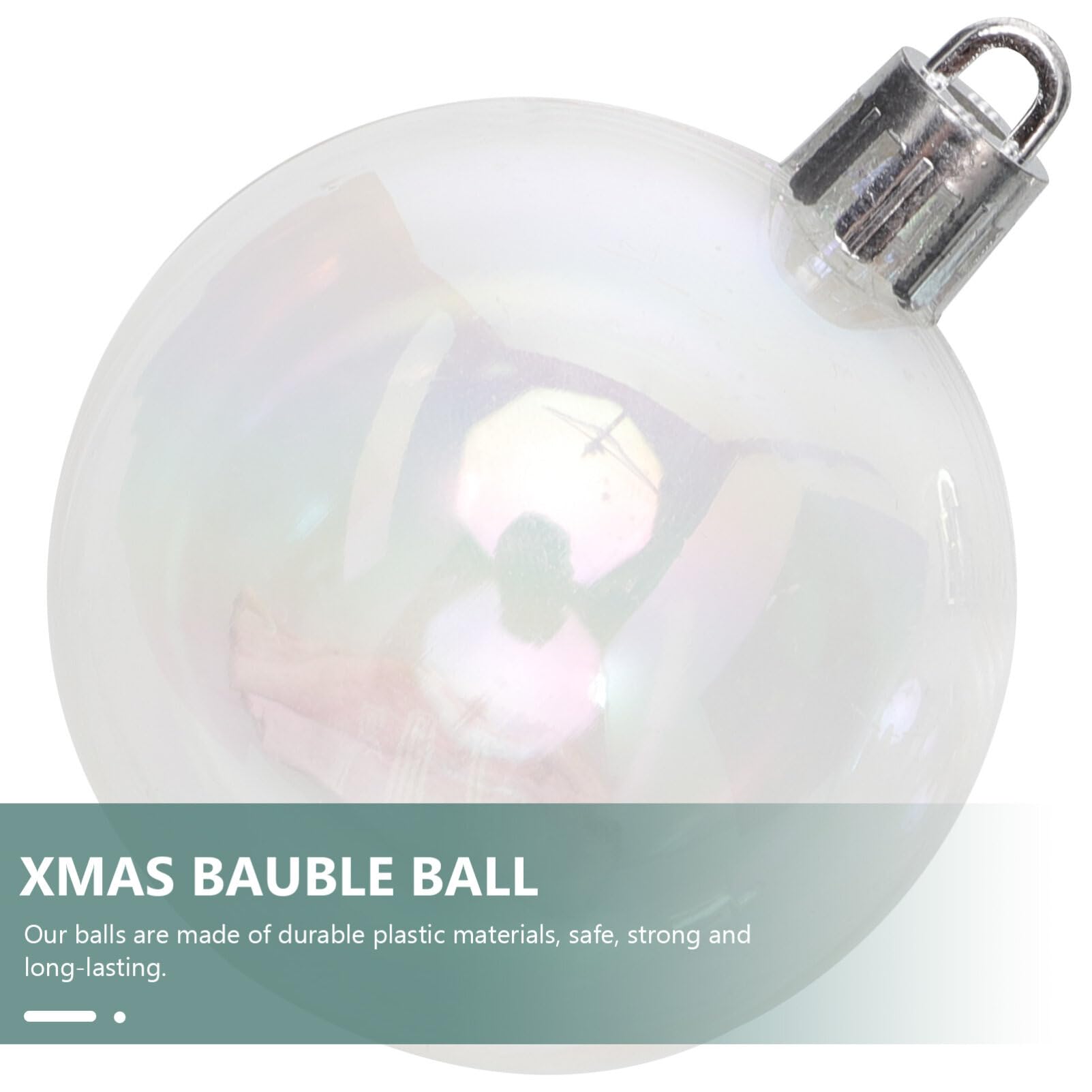 Holibanna 54stücke Teiliges Weihnachtskugeln Verschiedenen Irideszente Kunststoffbaumschmuck Für Festliche Dekoration Geeignet Für Zuhause Hochzeiten Und Partys